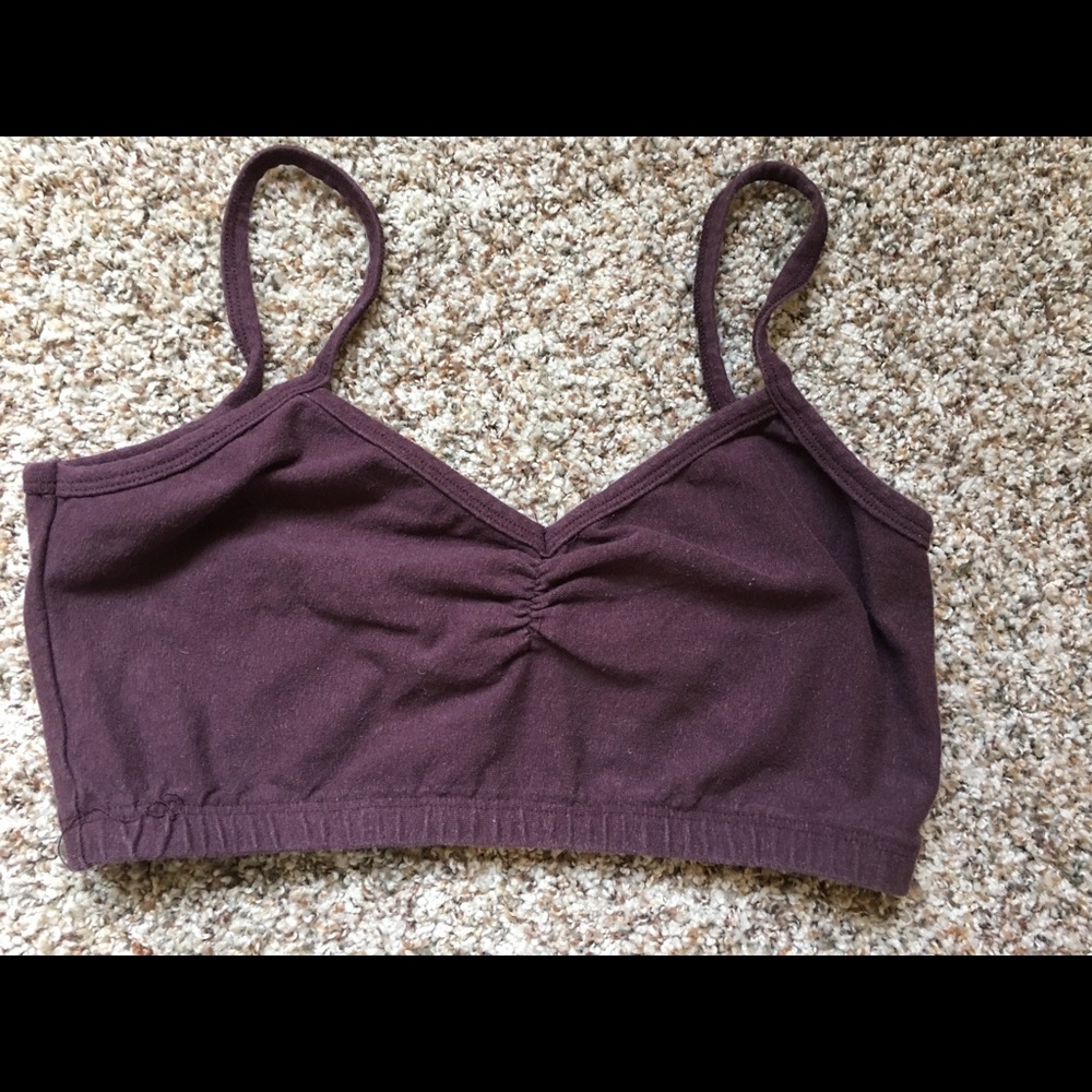 Organic cotton bralette purple Sweet Skins medium